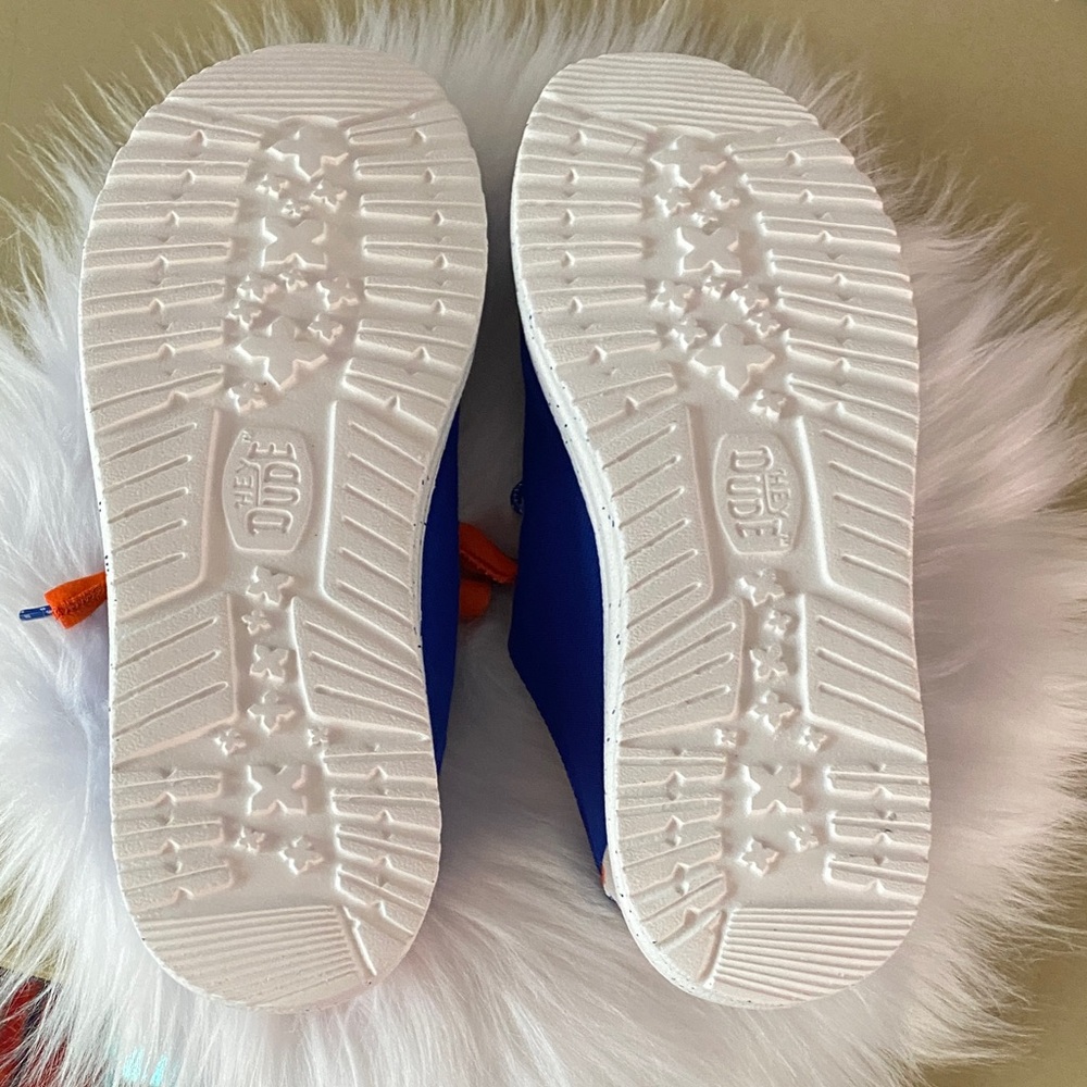 Hey Dude WOMENS Florida gators Blue and Orange Shoes size W8 - Picture 4 of 11